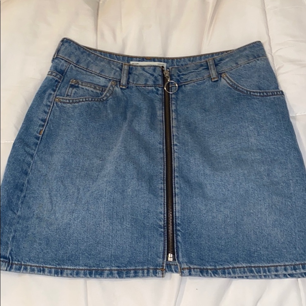 Topshop jean skirt